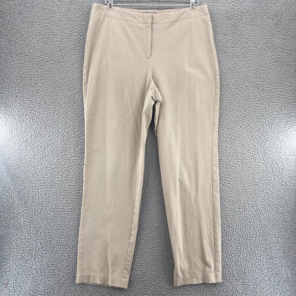 Chicos Pants Womens 2 US 12 Beige Fabulously Slimming Twill Stretch Skinny Leg - Picture 3 of 12